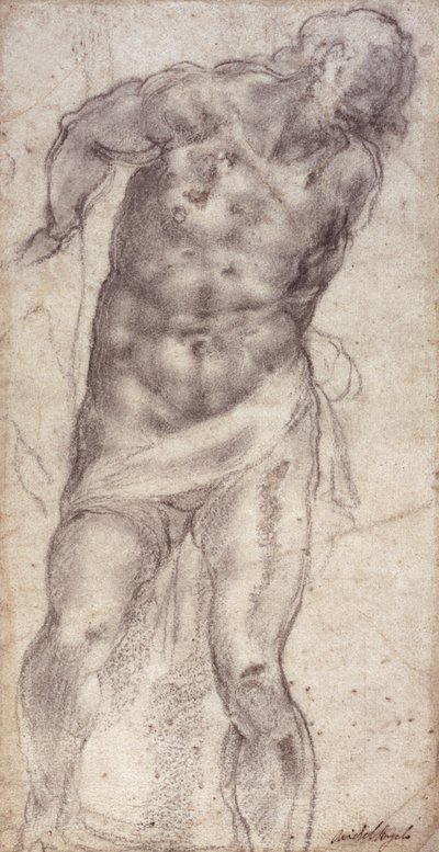 Figurenstudie von Michelangelo Buonarroti
